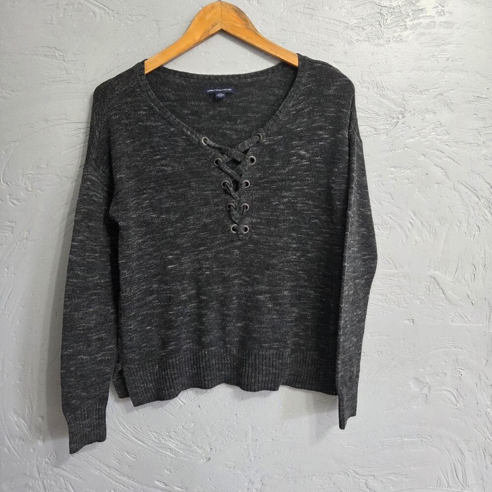American Eagle Outfitters Woman's gray Long Sleeve Shirt size M